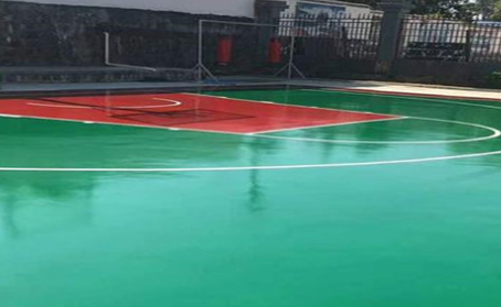 揭阳篮球场翻新地面